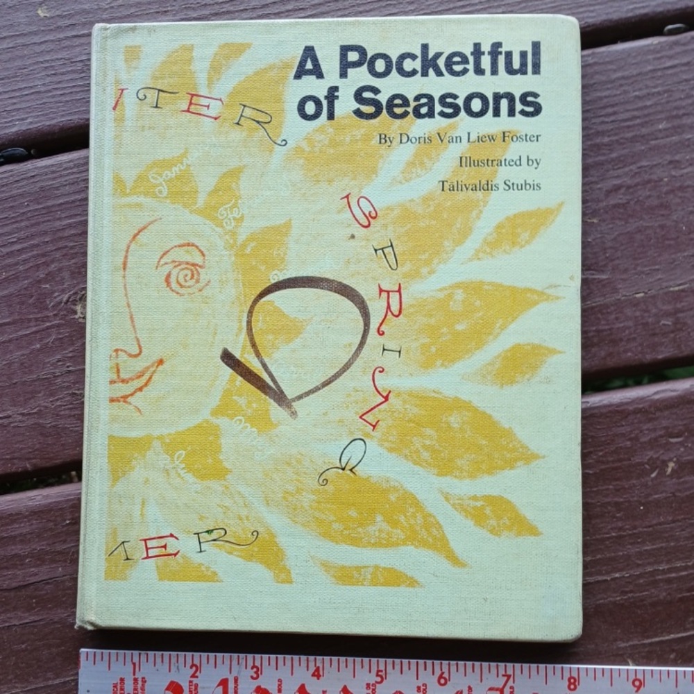 ☀️📗 Pocketful of Seasons Vintage Hardback Book By Doris Van Liew Foster 📘🍁